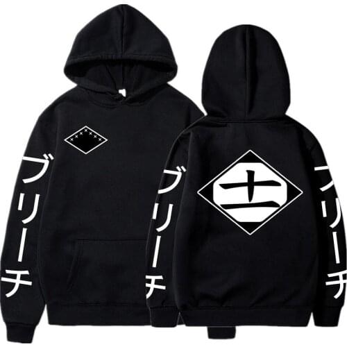 Hot Anime Bleach Cosplay Cool Men Women Sweatshirts Pocket Streetwear Spring Winter Hoodie