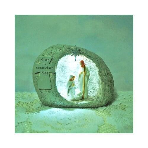 Christian Jesus Birth Resin Decorations Christian Birthday Gifts Christ Decorations Gospel Gifts