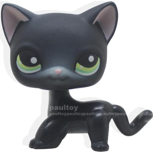 YASMINE Pet Shop Black Cat Short Hair Kitty LPS #336