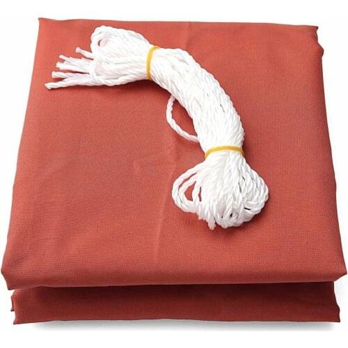 Red Pergola Cover Canopy Rectangle Square Oxford Fabric Shade Sail Sun for Outdoor Garden Rodless Tent