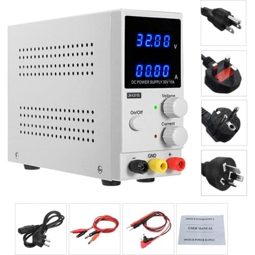 Laboratory Power Supply DC 3010D 10A 4 Digits Adjustable Lab Bench Power Supply Voltage Regulator Source Dropshipping