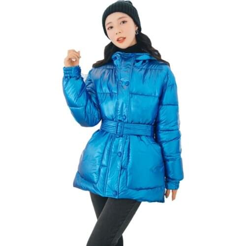 Liva girl 2018 Autumn Winter Harajuku Casual Streetwear Overcoat Jacket Korean Thickening O Neck Printing Loose Cotton Outwear