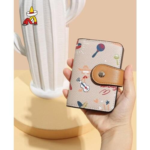 Mexican Women Organizer Wallet Hasp Small and Slim Coin Pocket Purse Cards Holders Luxury Brand Wallets Designer Purse