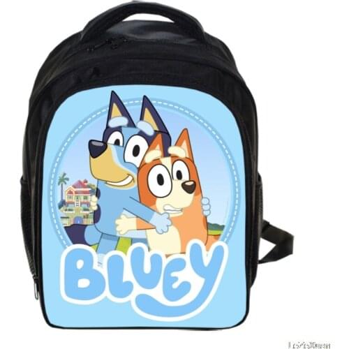 Cute Fashion bluey Backpack For Boys Girls Schoolbag Kindergarten Cartoon Children School Bag Students Children School bag