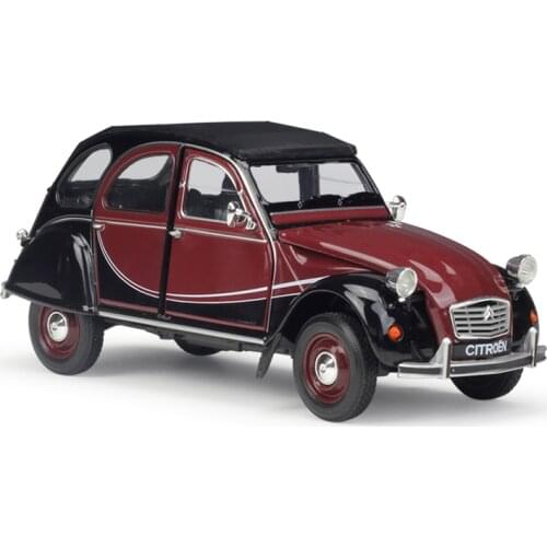 WELLY 1:24 Scale CITROEN 2CV 6 Charleston Classic Alloy Diecast Model Car Toy Vehicle Metal For Kids Gift Collection