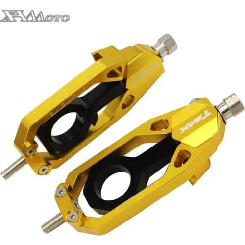 Motorcycle T-max CNC Chain Adjusters Tensioners Catena For Yamaha TMAX 530 2013-2019 2014 2015 2016 2017 2018