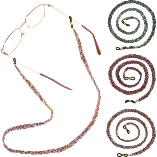Women Men Fashion Braid Glasses Chain Face Mask Lanyard Necklace Non-slip Sunglasses Reading Glasses Holder Strap Eyewear Tool