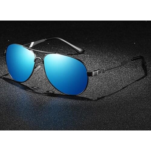 Men Vintage Aluminium Polarized Sunglasses Classic Business Sunglasses Coated Lens Driving Glasses for Men/Women Oculos De Sol