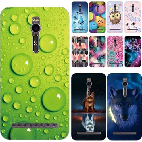 Soft Phone Case For Asus Zenfone 2 Deluxe ZE551ML ZE550ML Z00AD ZE551ML 5.5 inch Cases Panda Funda Colorful Flower Silicone