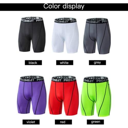2021 Newest Compression Shorts Bodybuilding Tights Short Gym Shorts Men Male Muscle Alive Elastic Running Shorts Dropshipping