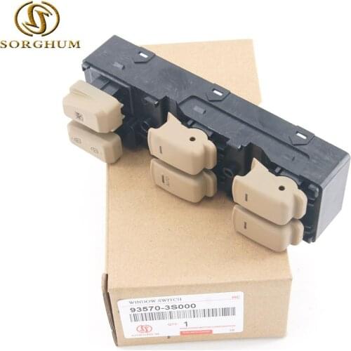 New 93570-3S000 Power Window Lifter Master Control SwitchFor Hyundai Sonata 2011-2015 Beige Color
