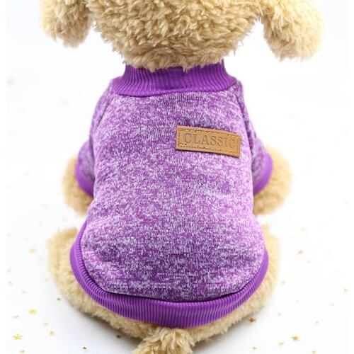 Dog Clothes Warm Puppy Outfit Pet Jacket Coat Pet Cat Clothes Winter Dog Clothes Soft Sweater Clothing For Small Dogs Chihuahua