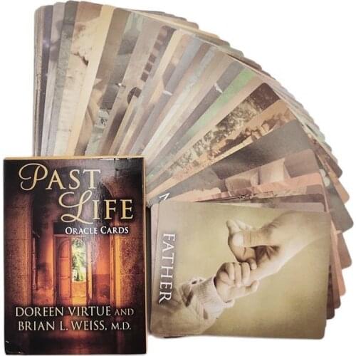 Past Life Oracle Card Deck 44 Sheet Tarot Card Lovers Divination Fate English Version Online Guidebook Board Games Party Playing