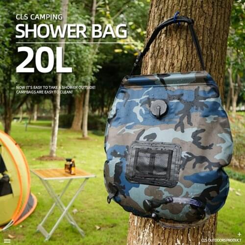 20L Solar Heating Camp Camping Shower Bag for Summer Outdoor Bath Equipment