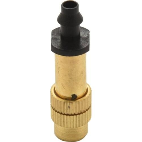 Adjustable Copper Spray Nozzle Garden Patio Water Mister Air Misting Cooling System Sprinkler Micro Irrigation Pack Of 10(Copper