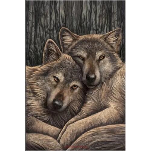 Counted Cross Stitch Kits Needlework Embroidery - Crafts 14 ct Aida DMC Color DIY Arts Handmade Home Decor - Loyal Companions