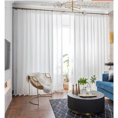 Maihuang Yarn, Fishbone Pattern Curtain, Window Screen Ins Nordic Minimalist Style 2020 Curtains for Living Dining Room Bedroom