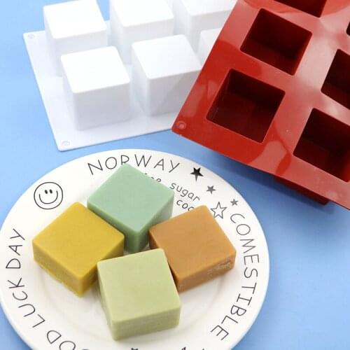 8 Even Blocks Silicone Cake Mold Lava Chocolate Mold XG1007