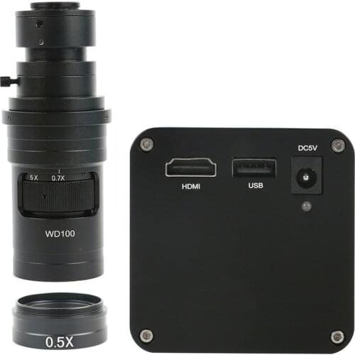 Autofocus 1080P 60FPS SONY SENSOR IMX290 HDMI Video Industry Auto Focus Microscope Camera +180X C-Mount Lens For PCB Repair