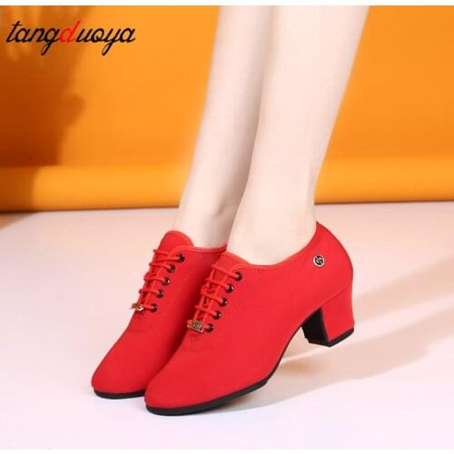 Ballroom modern dance shoes for women breathable soft oxford shoes high heels dance sneakers women jazz dancing shoes for women