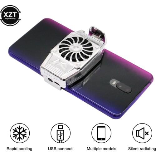 Universal Mobile Phone USB Game Cooler System Mini fan phone cooler Gamepad Holder Stand Radiator For iphone Xiaomi Huawei samsu