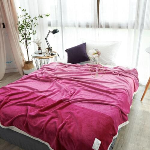 Thicken High quality plush bedspread blanket 200x230cm High Density Super Soft Flannel Blanket to on for the sofa/Bed/Car