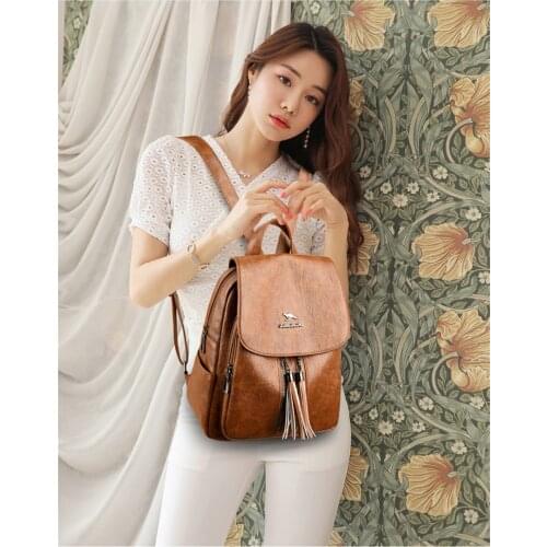 Women Backpacks Large Capacity School Bags Travel Backpacks Designer Bags New Women Backpacks High Quality Leather