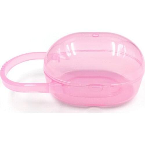 1PCS Pink Nipple Baby Solid Pacifier Box Soother Container Holder Pacifier Box Travel Storage Case Safe Holder Pacifier Box