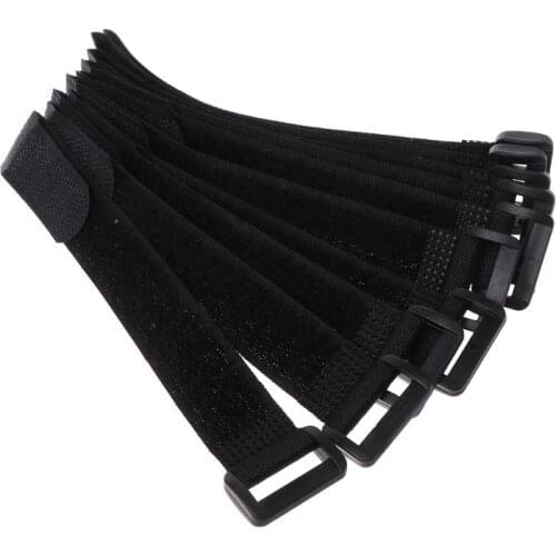 10 Pcs/Set Fishing Rod Strap Fixing Belt Magic Sticker Elastic Universal Tie Fastening Band Portable Outdoor Fishing