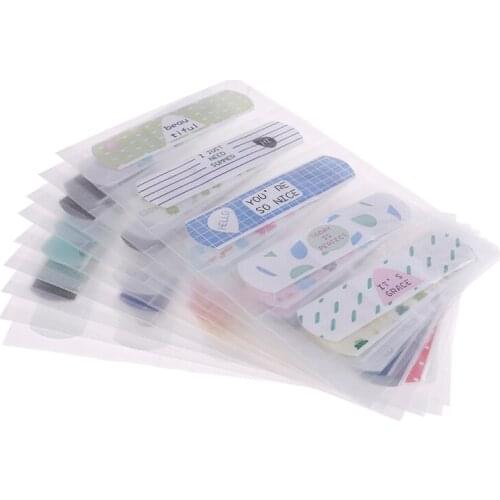 10PCS Waterproof Breathable Cut Cartoon Kids Band Aid First Aid Emergency Kit Hemostatic Adhesive Bandage Wound Plaster Kits