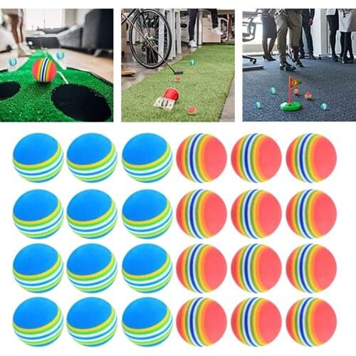 26x Golf Foam Ball EVA Sponge Golf Driving Cutting Flexible Balls Pet Toy