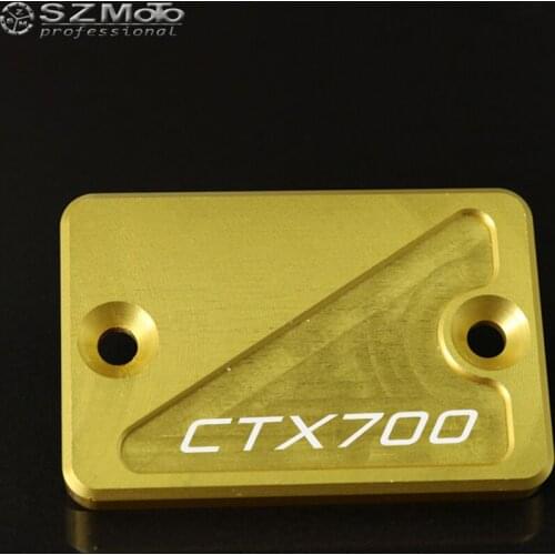 For HONDA CTX 700 N/D/DCT CTX700 2014-2016 Aluminum Motorcycle Front Brake Master Cylinder Fluid Reservoir Cover With LOGO CNC