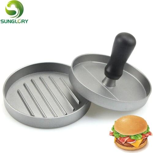 Aluminum Alloy Hamburger Press Burger Meat Maker Mold Round Beef Grill burger Press Hamburger Patty Mold Cooking Tools Kitchen