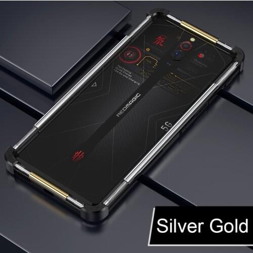Aluminum Metal Bumper Case For ZTE Nubia Red Magic 6 Pro Case Adjustable Universal Stainless Cover For Red Magic 5G 5S Mars 3 3S