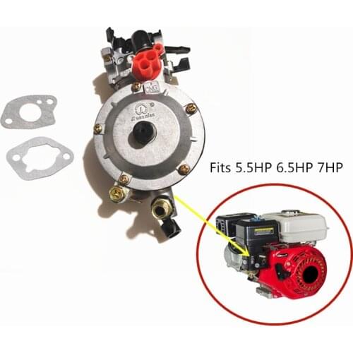 Dual Fuel Carburetor LPG NG conversion for generator GX160 GX200 160 168F 170F Engine PETROL & LIQUEFIELD three way use