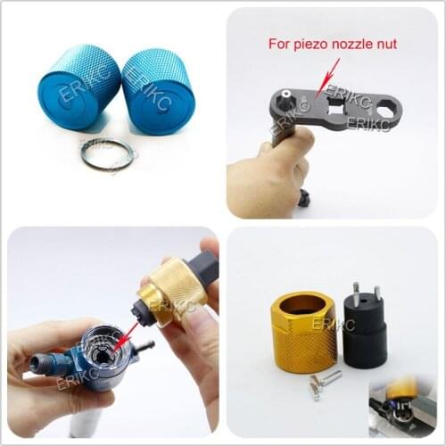 ERIKC Grinding Gaskets Shims Tool Diesel Repair Polish Tool for Bosch Piezo Nut Piezo Siemens Inner Wire tool CR Injector Nozzle