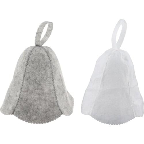 Felt Head Protection Bath Anti Heat Free Size Russian Style Shower Cap Sauna Hat Bath Accessories