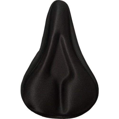 Gel Bike Seat Cushion Comfortable Silica And Foam Thickening Padded Triangle Belt Groove Comfortable Bicycle Seat Riding Parts
