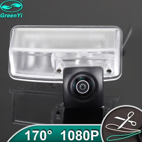 GreenYi HD AHD 1080P 170 Degree Fisheye Lens Vehicle Rear View Camera For Toyota New CROWN 2012 2013 Car