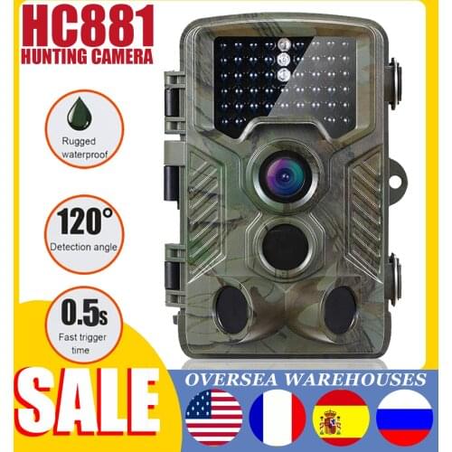 HD 1080P Hunting Camera 16MP 20M Infrared Night Vision Wildlife Scouting Hunting Trail Camera Fast Trigger Time 120 Angle