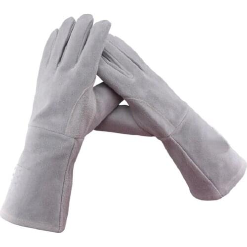 35cm Leather Welding Gloves For Tig Welders/Mig/Fireplace/Stove/BBQ/Gardening/Welding Mask/DIY Wood Working