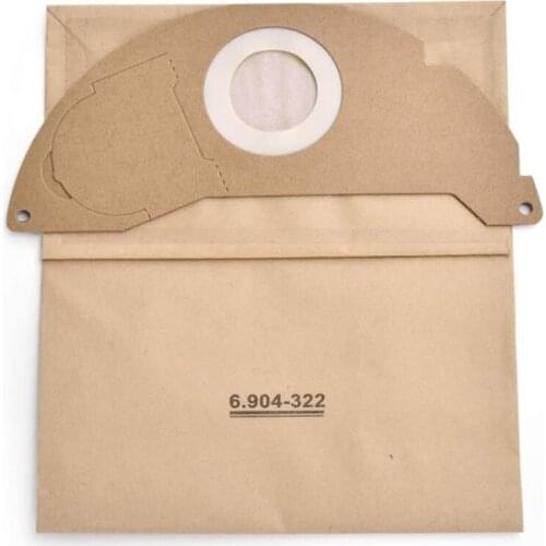 10Pcs Vaccuum Filter Dust Bag Colletion Trash Bag 6.904-322.0 Vacuum Bags for Karcher A2004 WD2 Vacuum Cleaner Parts