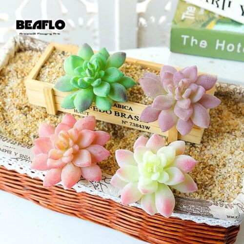 Mini Potted Plants Fake Plant artificial Succulents cactus for Flowers Home Garden Bonsai Plastic Craft Diy Plant Decoration
