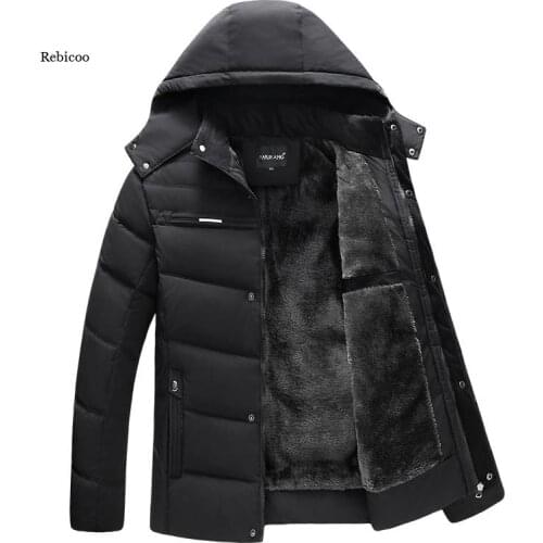 Men Parka Coats Winter Jacket Men Thicken Hooded Waterproof Outwear Warm Coat Casual Mens Overcoat Plus Size