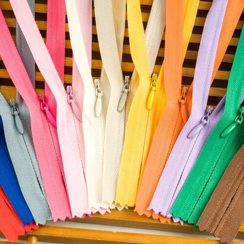 10pcs/bag 65CM 70CM 80CM 100CM 150CM 200CMLong Invisible Zippers DIY Nylon Coil Zipper For Sewing Clothes Accessory