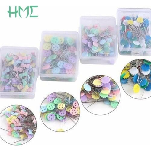 New 100Pcs/lot Sewing Accessories Patchwork Pins Sewing Pin With Box DIY Sewing Patchwork Pins Quilting tool