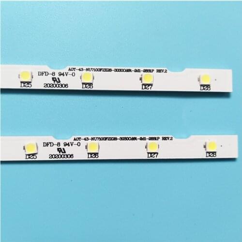 New 28 LED Strip Light Strip for Samsung 43 "TV UE43NU7100U AOT_43_NU7100F_2X28_3030C BN44-00947A UE43NU7120U UE43NU7100