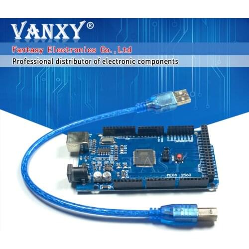 1pcs MEGA 2560 R3 ATmega2560 AVR USB board +free USB cable (ATMEGA2560 /CH340 ) funduino 2560 new