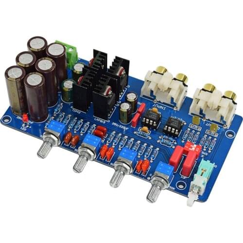 JRC5532 Pre Amplifier Music Volume Tone Control Board Fever op amp preamplifier board AC Dual 12V-18V