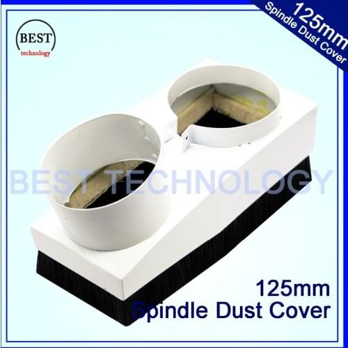 Diameter 125mm CNC Rounter Vacuum Cleaner Spindle Dust Cover Dust protection for CNC woodworking engraving machine Dustproof